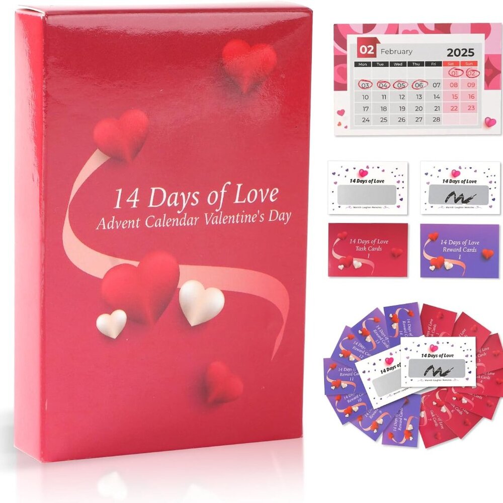 Valentine's Day Advent Calendar Scratch-Off Date Ideas